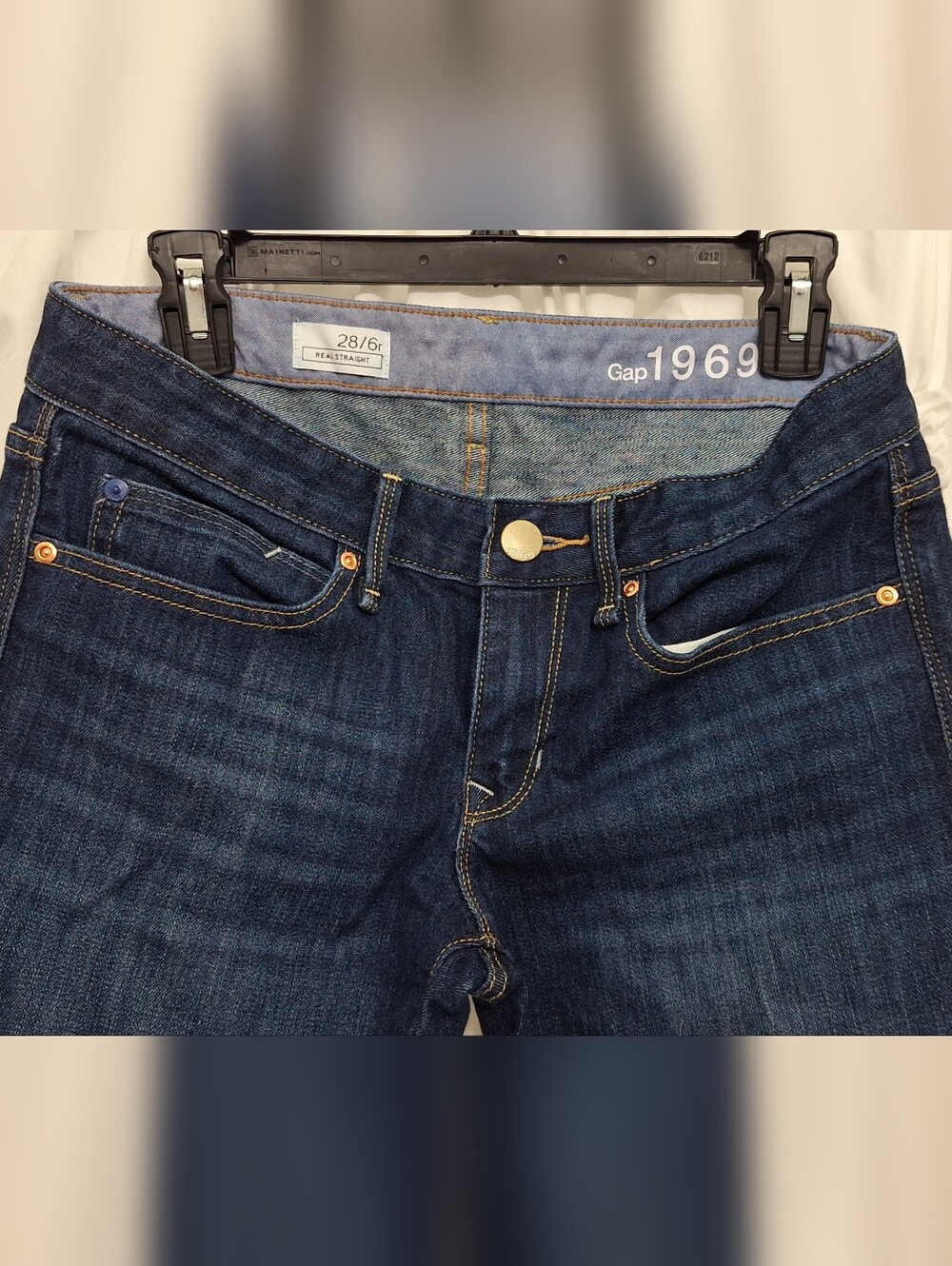GAP 1969 Women's Indigo Slim Straight Jeans